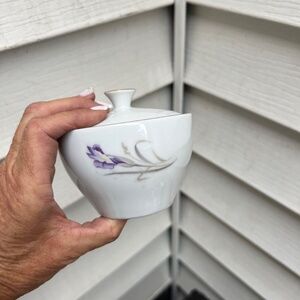 Fine China Japan Iris Sugar Bowl  EXCELLENT Condition